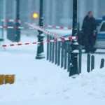 a-police-car-is-parked-behind-suspicious-yellow-postal-crates-near-the-chancellery-in-berlin