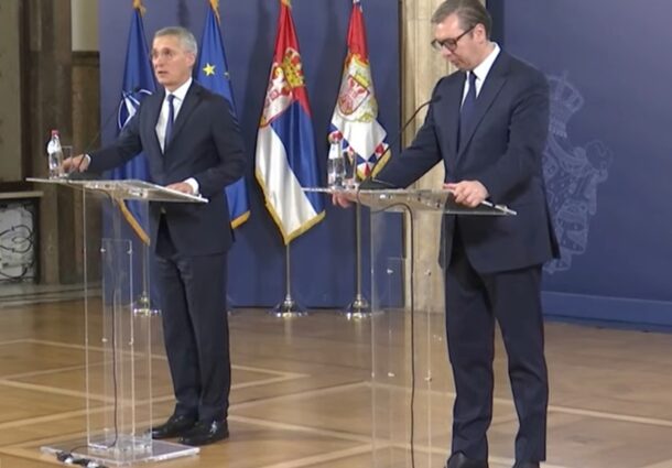 jens stoltenberg, aleksandar vucic