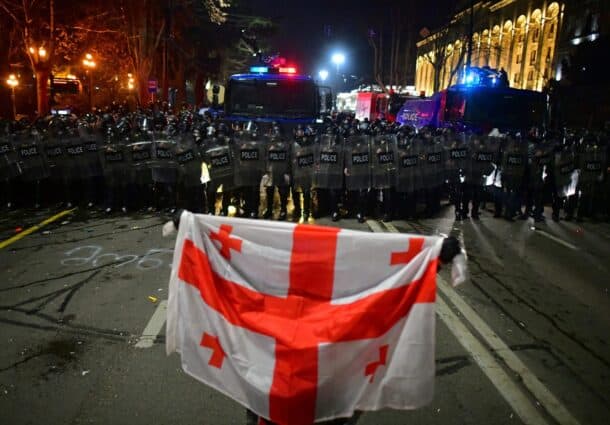 demonstratie, Tbilisi, influenta straina, Rusia