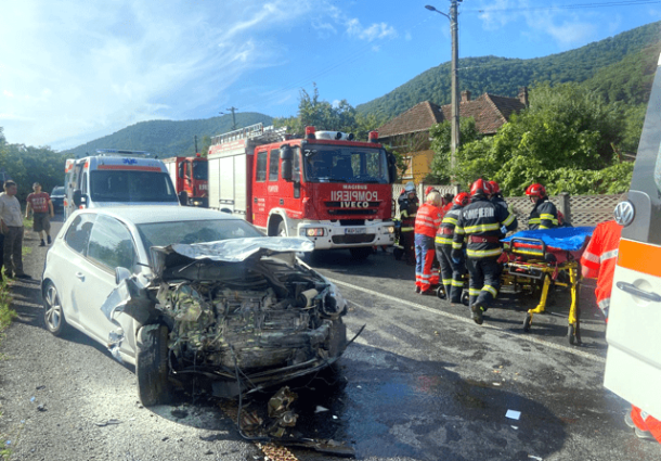 sofer, drogat, baut, fara permis, accident, hunedoara