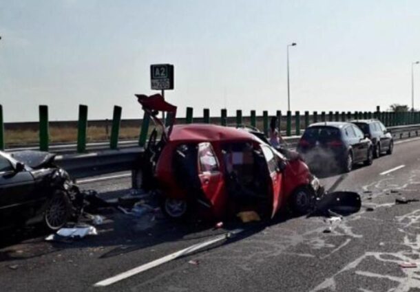 carambol, Autostrada Soarelui, Fetesti, trafic blocat