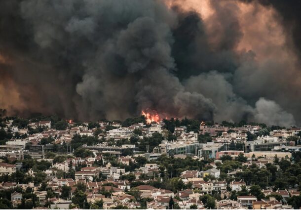 incendiu, Atena, stare de urgenta